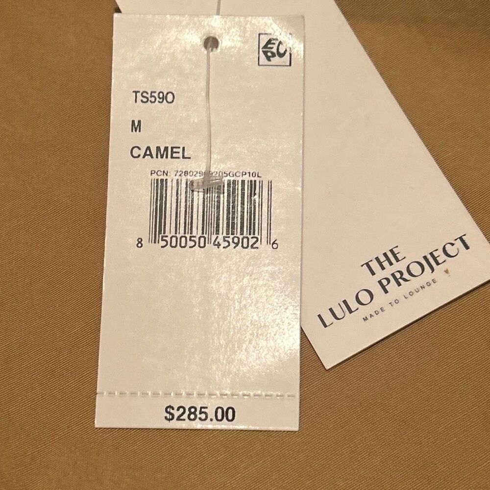 The Lulo Project Guatape Trench Coat Camel Tan Chic Fall Contemporary Size M NWT - Picture 13 of 14